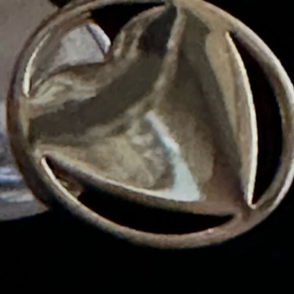 GOLD VERMEIL /SSILVER PENDANT HEART NECKLACE - Picture 8 of 8